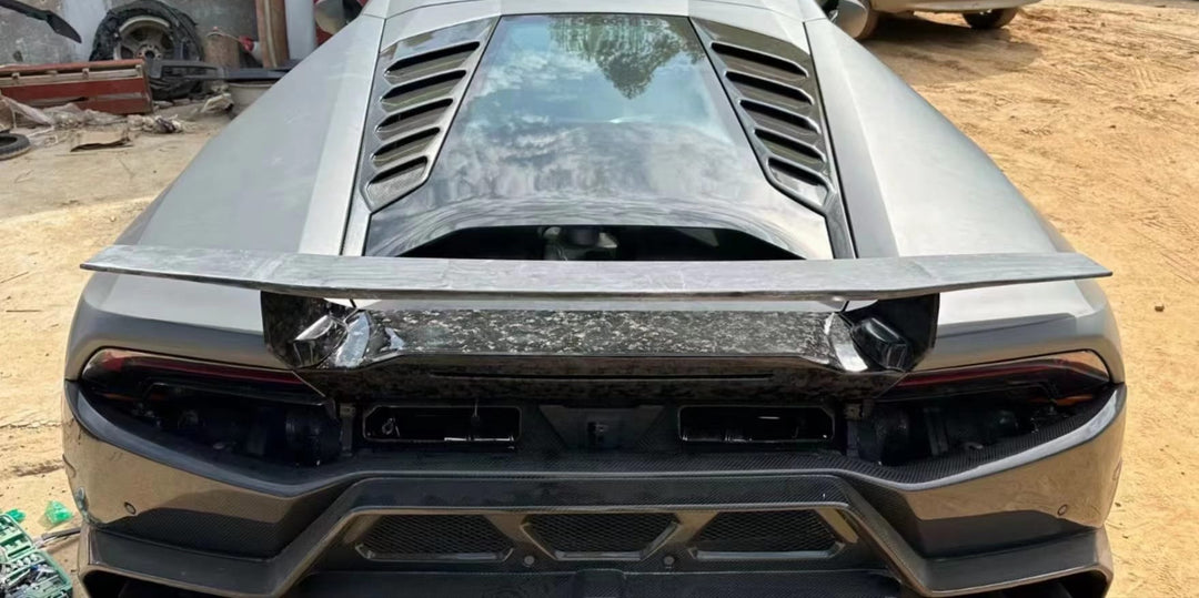 Carbon Fiber Tecnica Style Rear Wing w/ base - Lamborghini Huracan Evo LP610 LP580