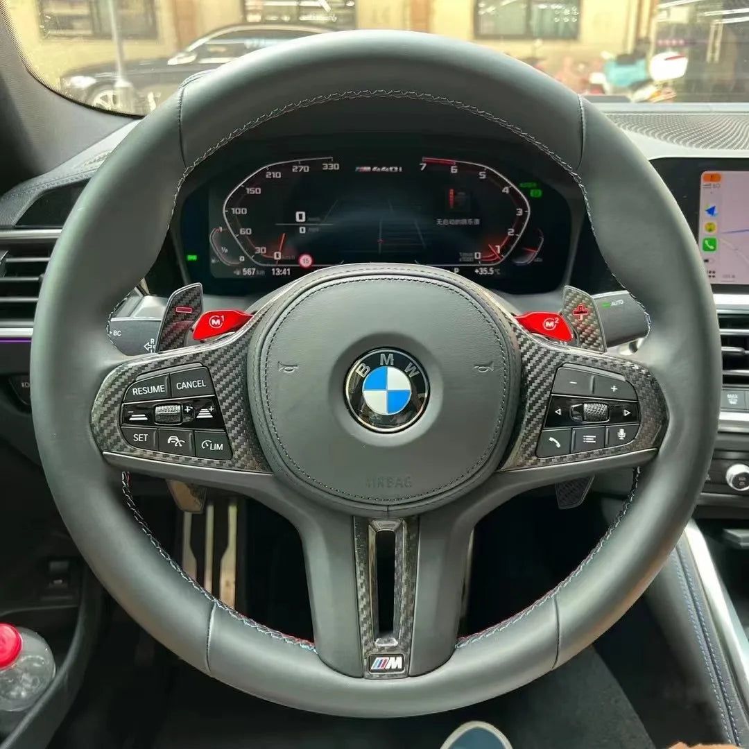 Carbon Fiber Steering Wheel Trim - BMW G80 & G81 M3 /G82 & G83 M4 / G87 M2 G Chassis
