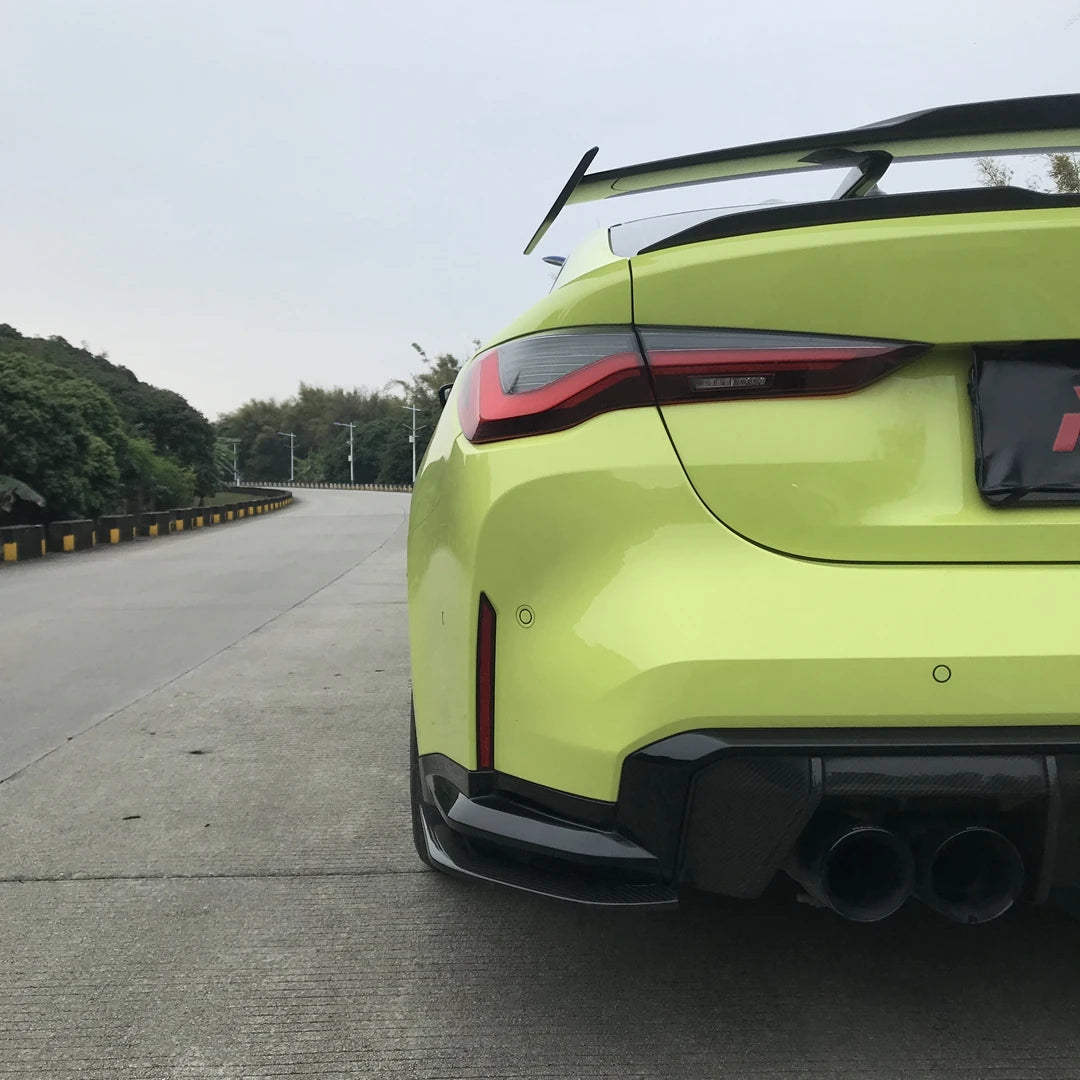Dry Carbon Fiber Rear bumper Canard Extension - BMW G80 & G81 M3 / G82 & G83