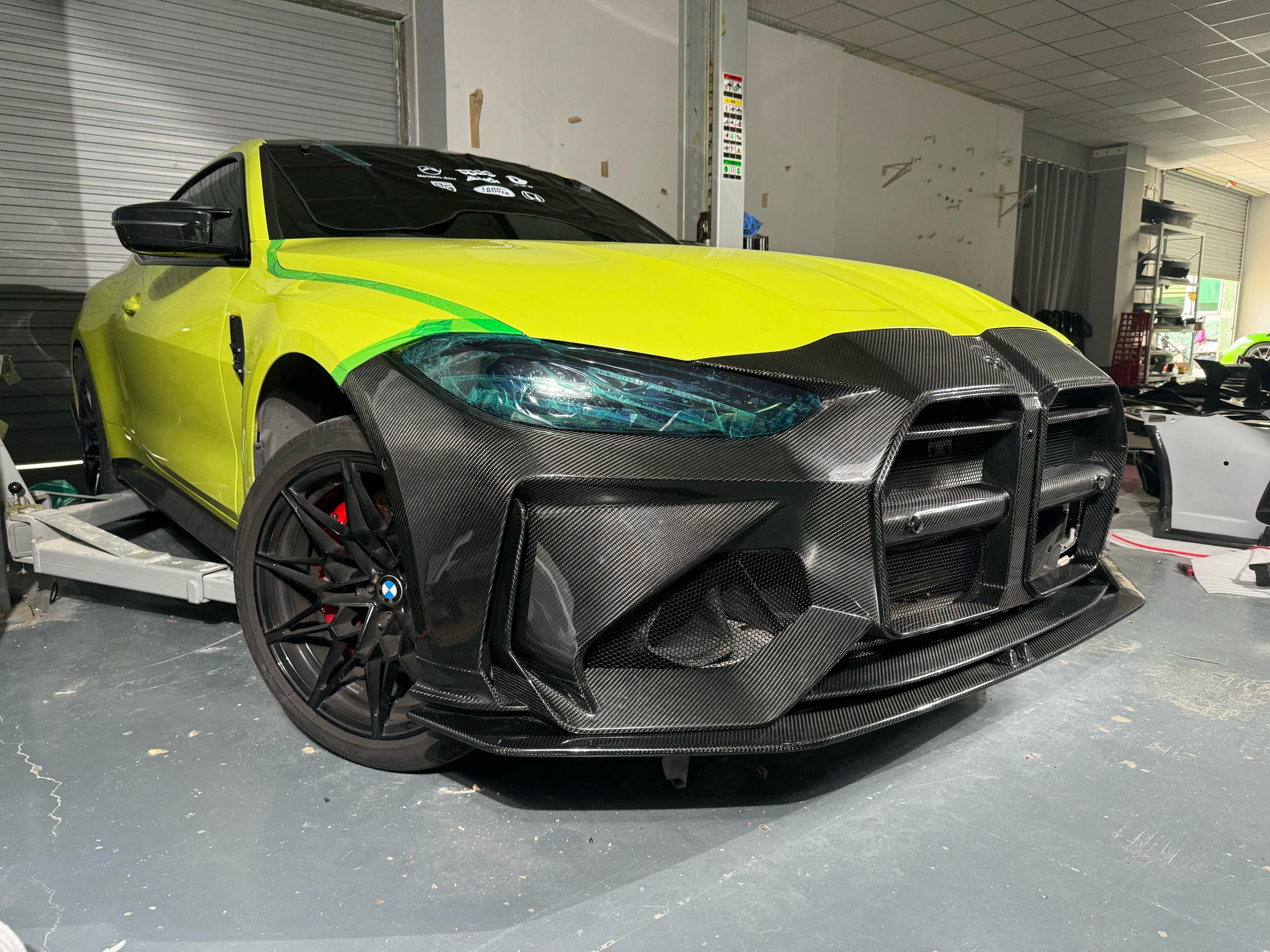 Carbon Fiber AD Style Front Bumper W/ Front Lip - BMW G80 M3/G82/G83 M4