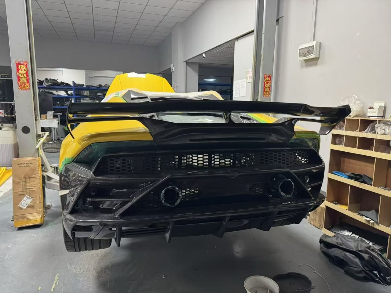 Carbon Fiber Evo Style Front and Rear Bumper Conversion kit - Lamborghini Huracan