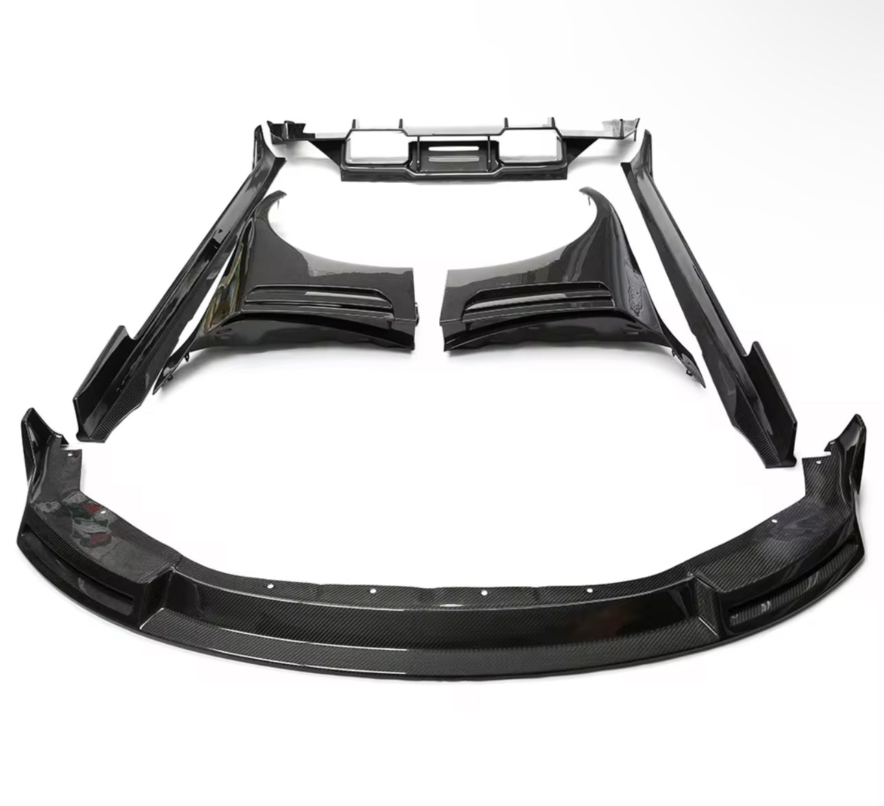 V Style Carbon Fiber Rear Diffuser w/ undertray diffuser - BMW G87