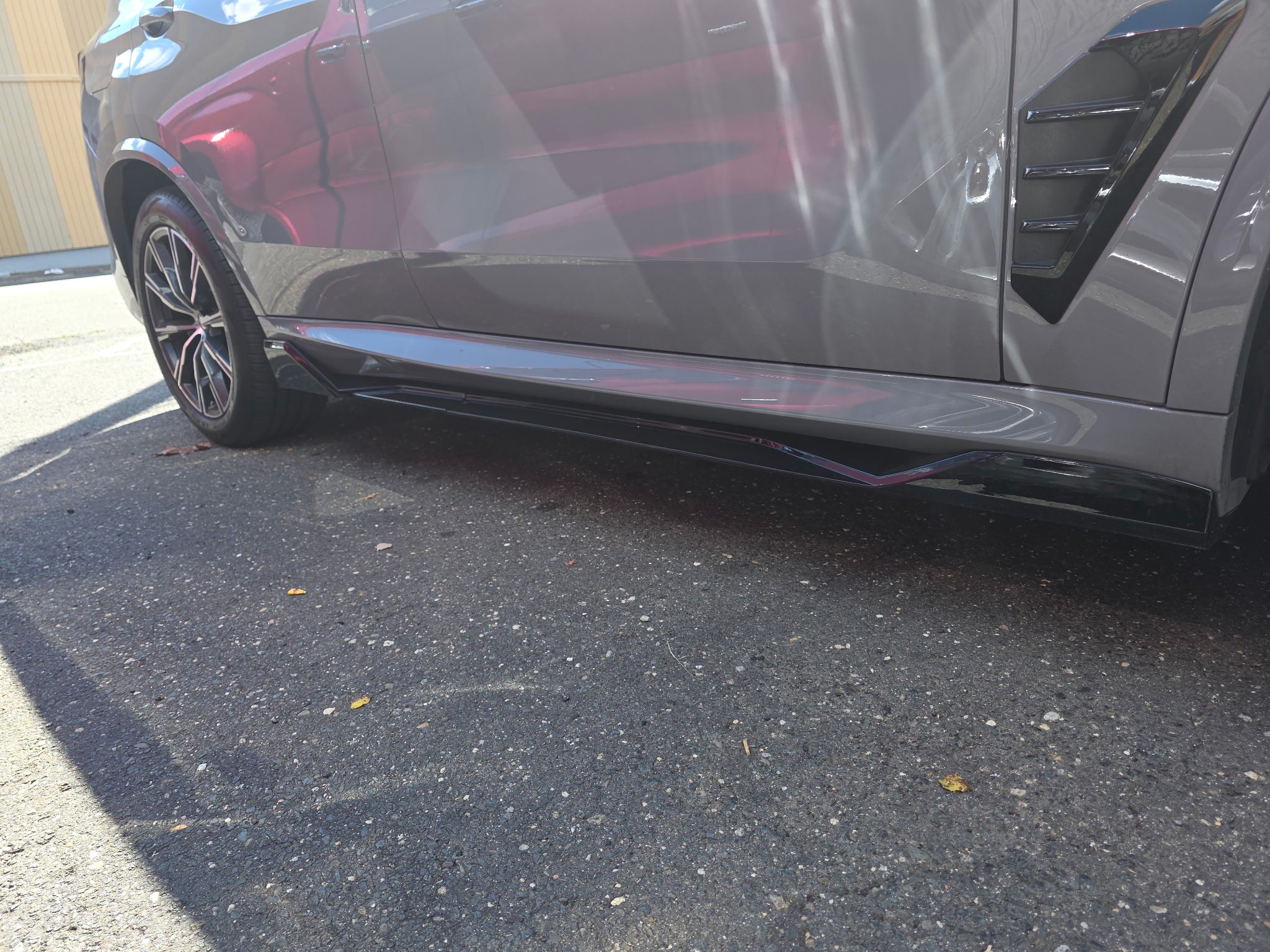 Gloss Black full length Side Skirts Extension Lip - BMW 2019-2024 G05 X5 M Sport