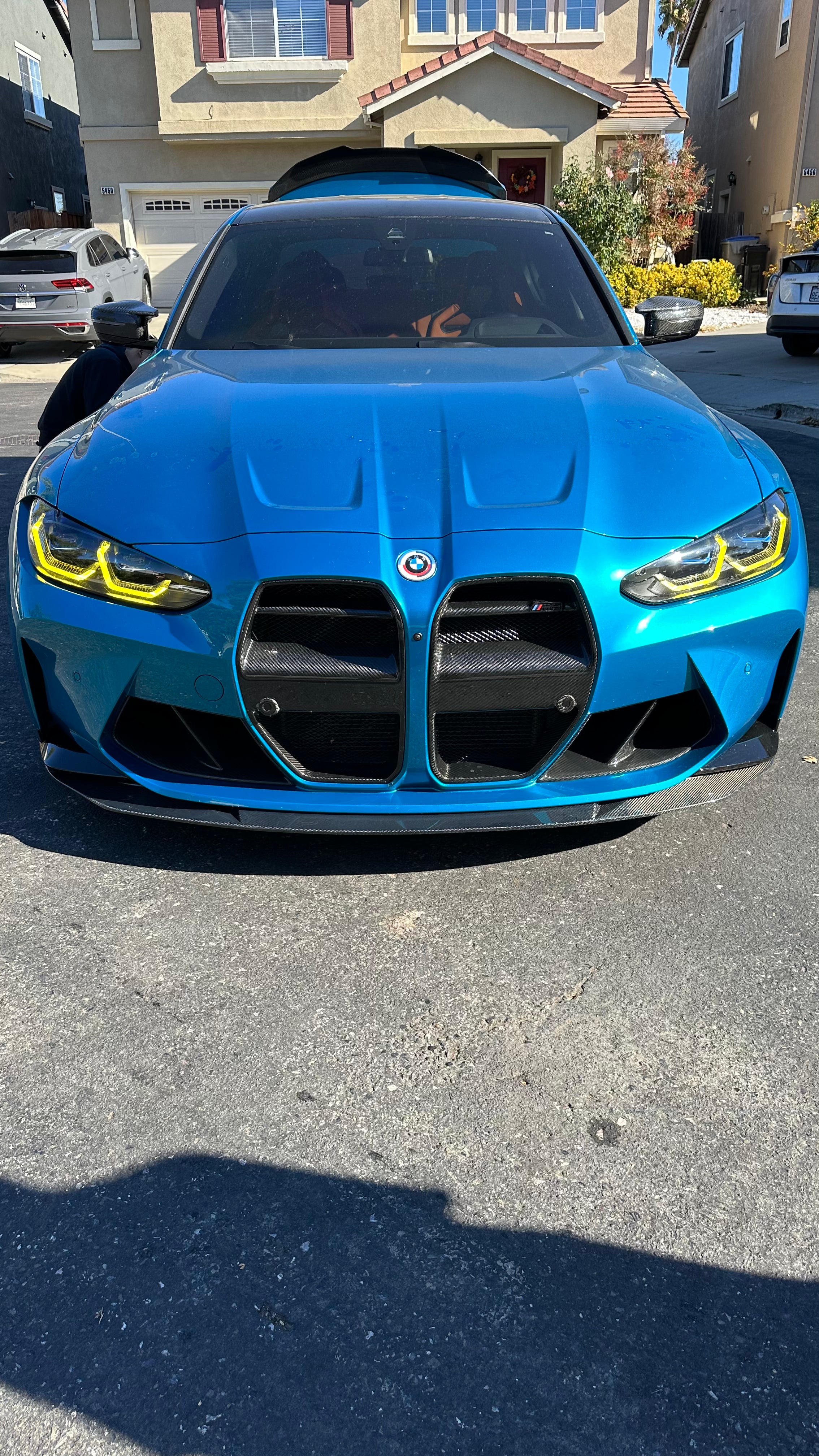 MHC Style Carbon Fiber Front Lower Splitter Lip - BMW G80 M3 & G82 / G83 M4