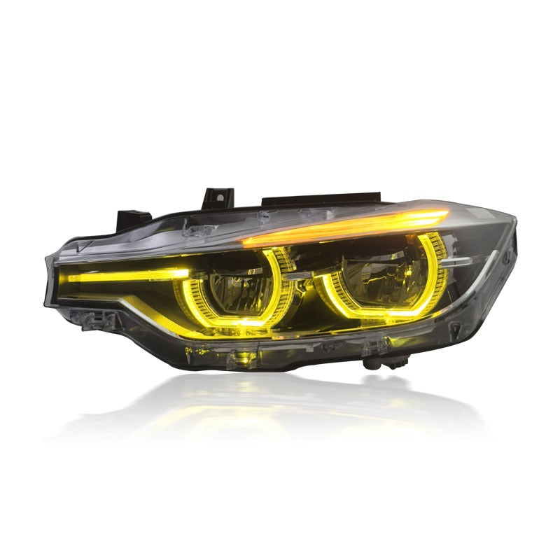 BMW F30 3 series Yellow/White Switchable LCI Style  V2 Headlights - BMW F30 3 series / F35