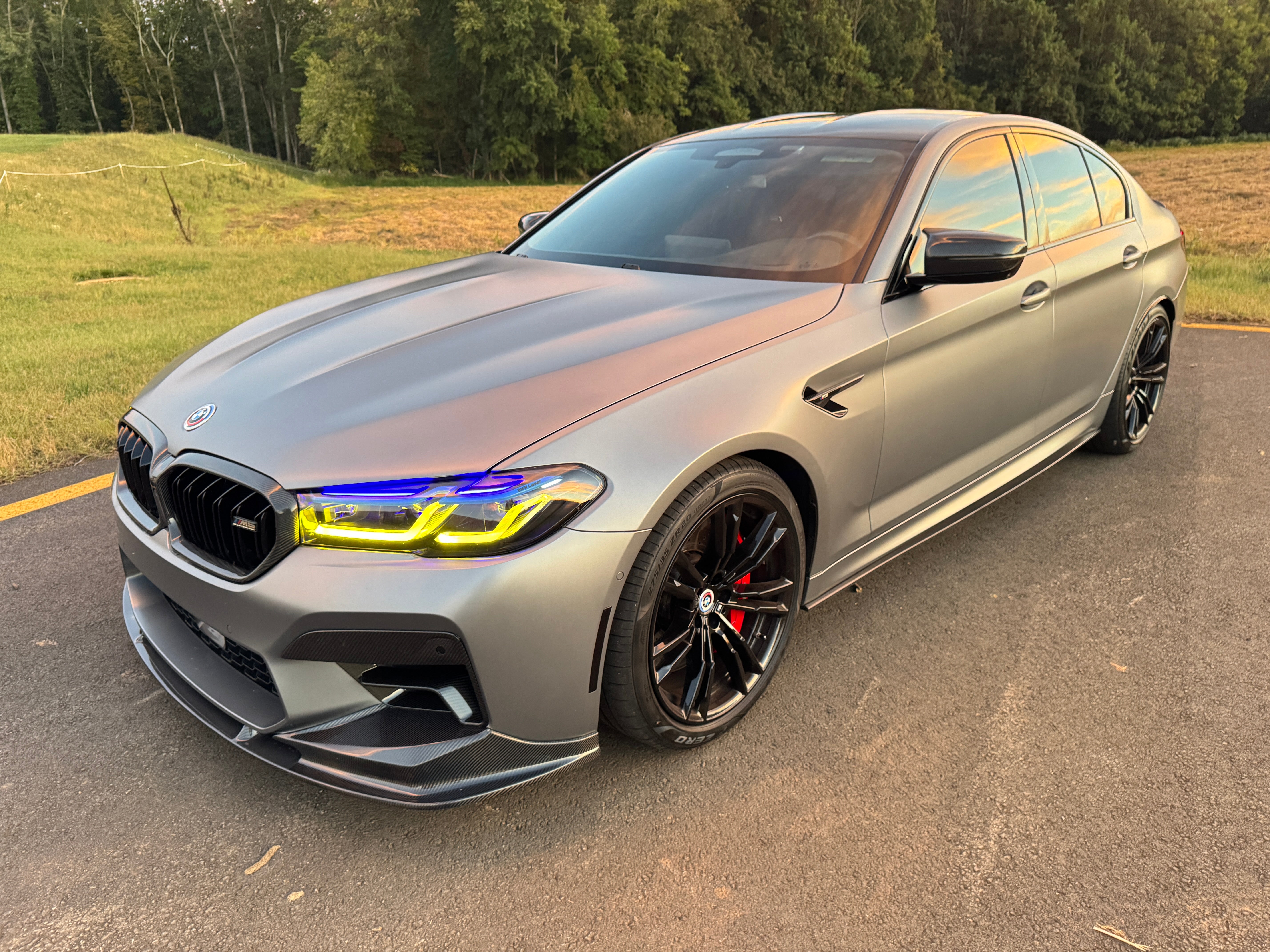 LED HEADLIGHT CSL Yellow/WHITE DRL Switchable Facelift Upgrade - BMW F90 M5 & G30 / G38 5 Series