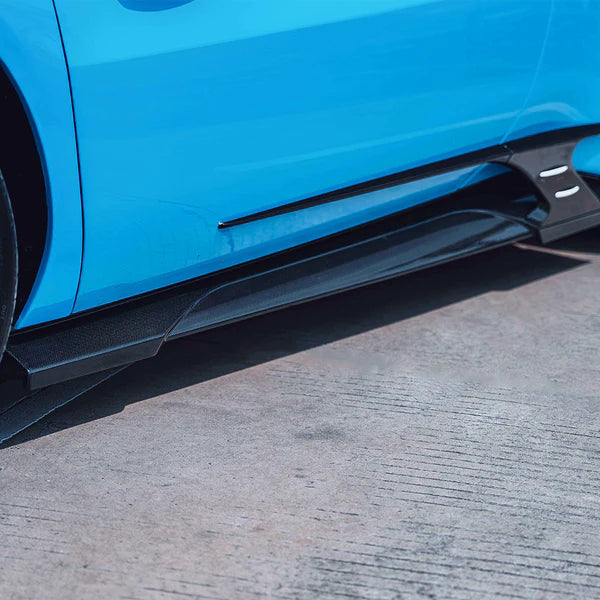 FERRARI 296 GTB Dry carbon fiber Lower side skirt
