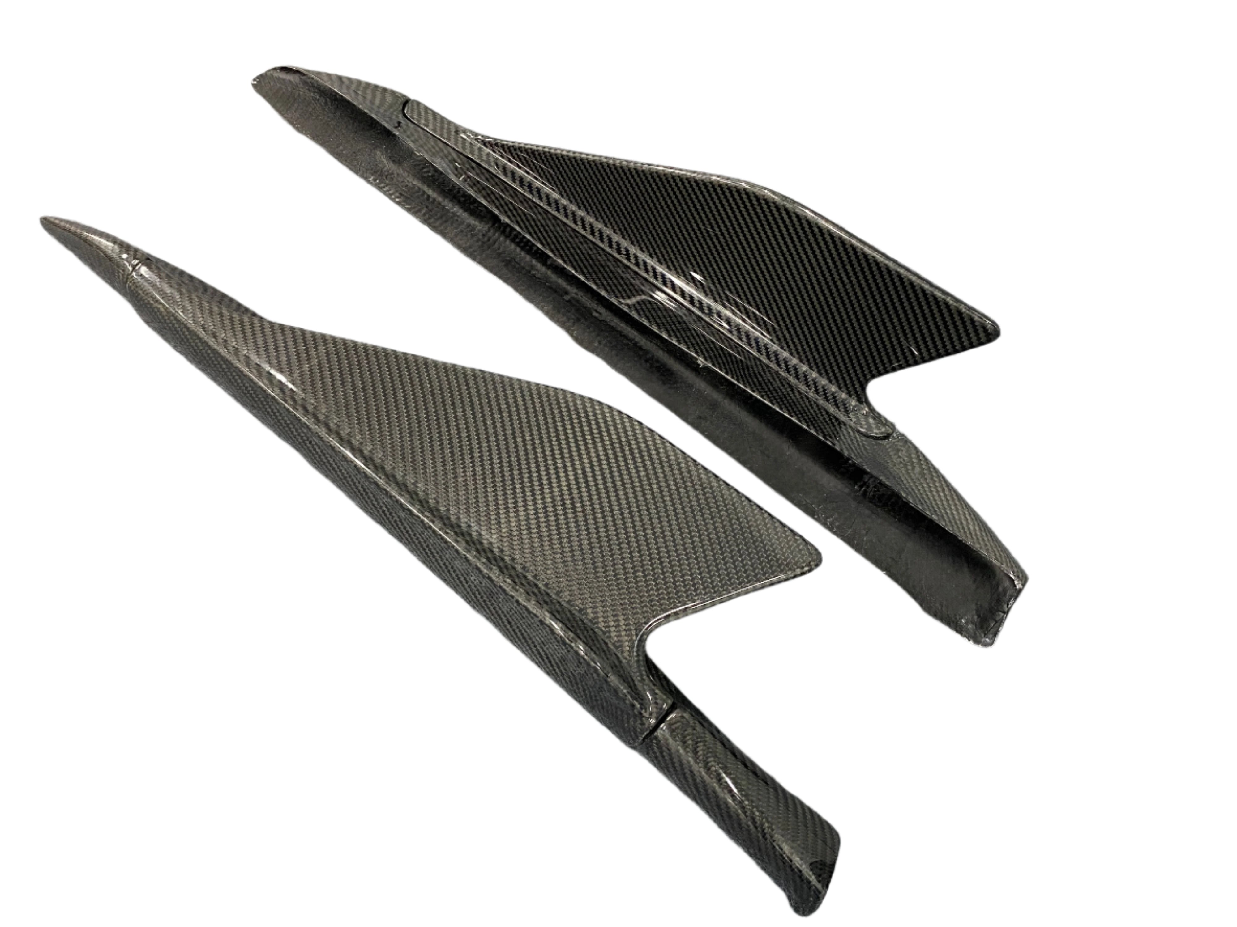 Carbon Fiber Corner Side Skirt winglet - Ferrari 488