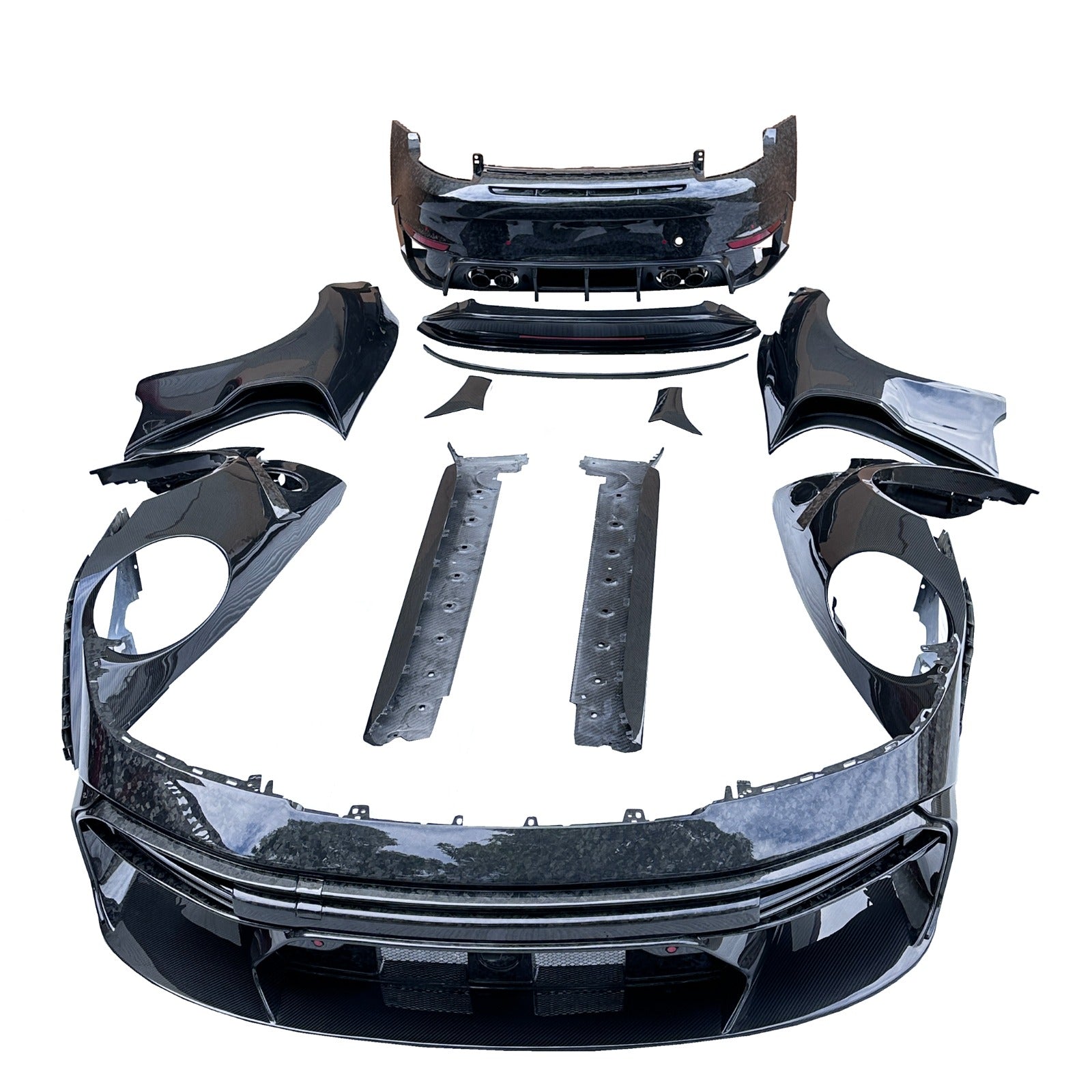 Full prepreg Carbon Fiber BRB Style Aerodynamic Body Kit Conversion - Porsche 992 Carrera