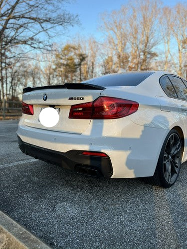 Carbon Fiber Rear Trunk CS Style Spoiler -  2017-2023 BMW G30 530i 540i F90 M5