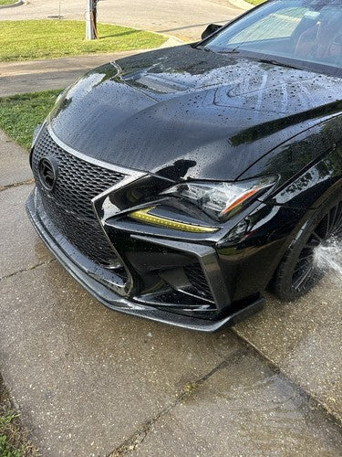 CARBON FIBER FRONT BUMPER GARNISH AIR VENT FANG TRIM COVER - CARBON FIBER FRONT BUMPER GARNISH AIR VENT FANG TRIM COVER