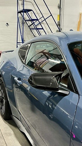 Carbon Side Wing Mirror Caps Cover - Ford Mustang S650 GT Dark Horse 2024-2025