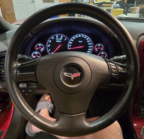Carbon Fiber Steering Wheel for Chevrolet Corvette C6