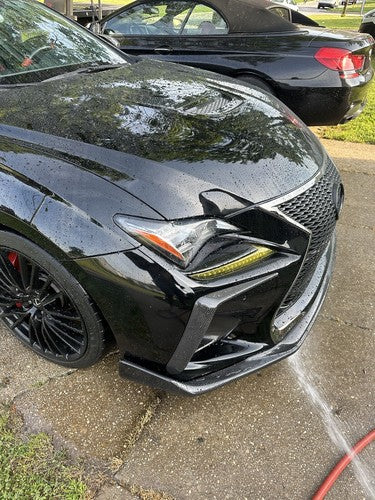 CARBON FIBER FRONT BUMPER GARNISH AIR VENT FANG TRIM COVER - CARBON FIBER FRONT BUMPER GARNISH AIR VENT FANG TRIM COVER
