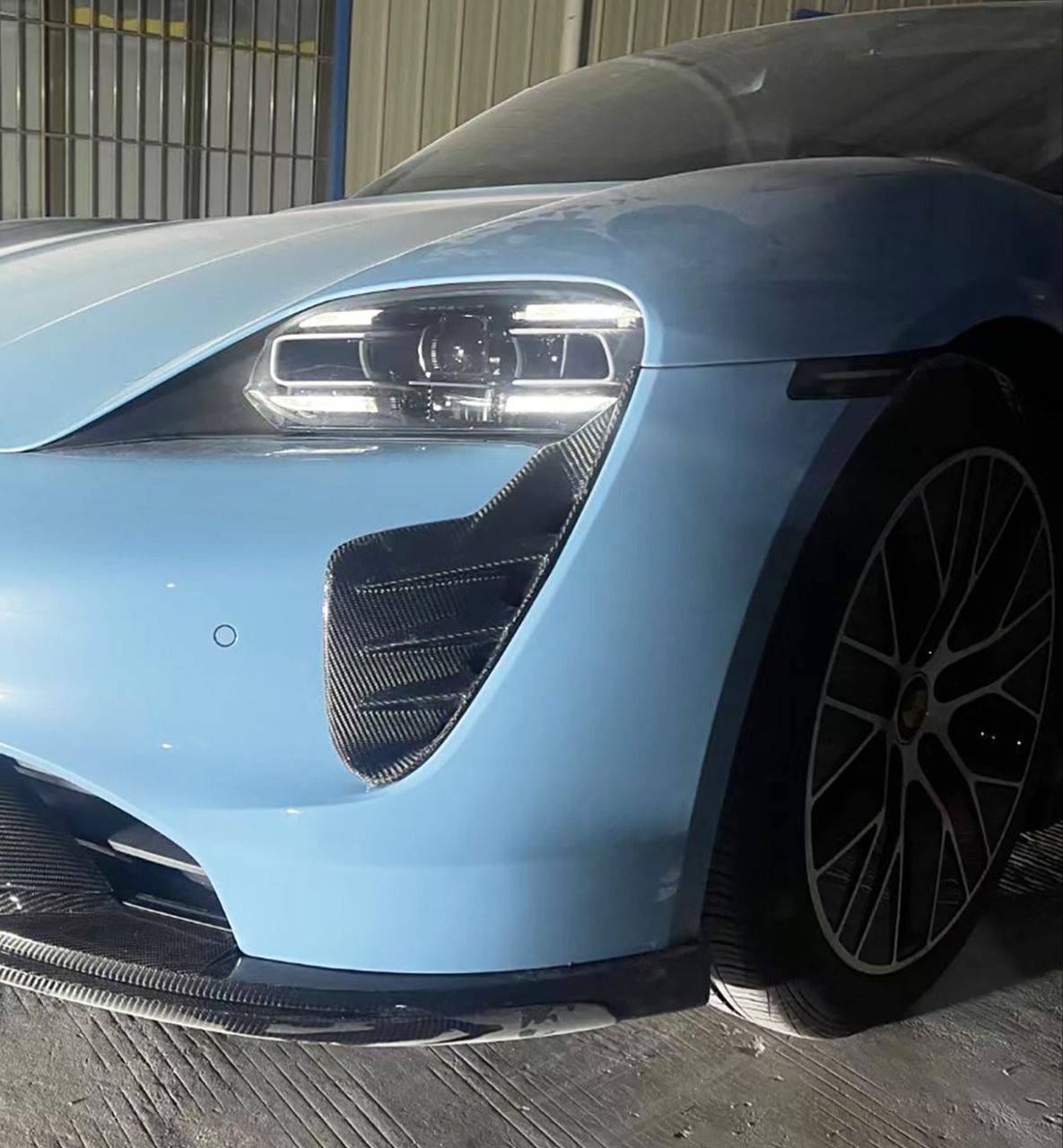 Carbon Fiber Intake Vent Trim Cover - Porsche Taycan 2020-2023