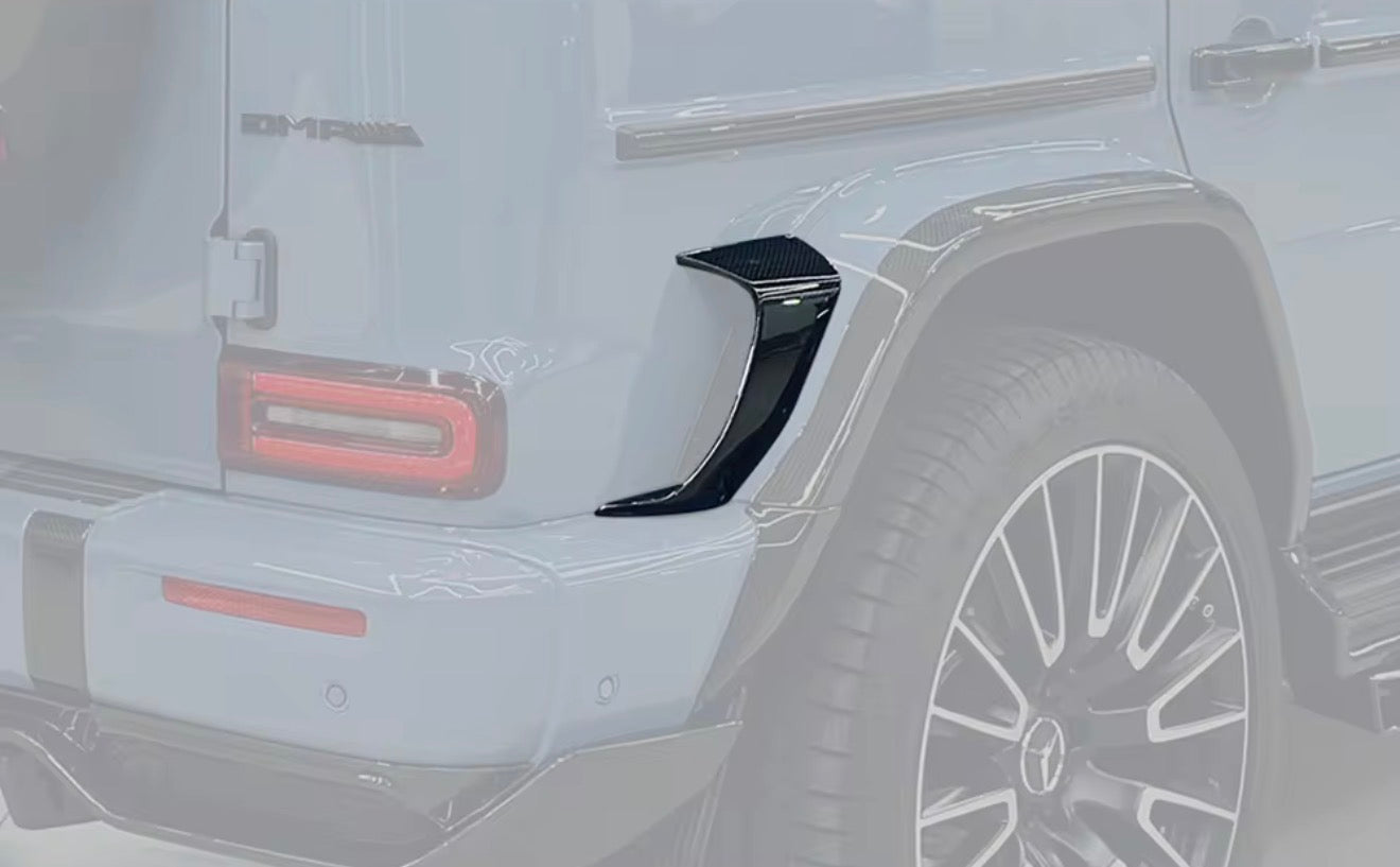 Dry Carbon Fiber TC style Side Air vent Front & Rear cover trim - Mercedes G chassis W465 G63