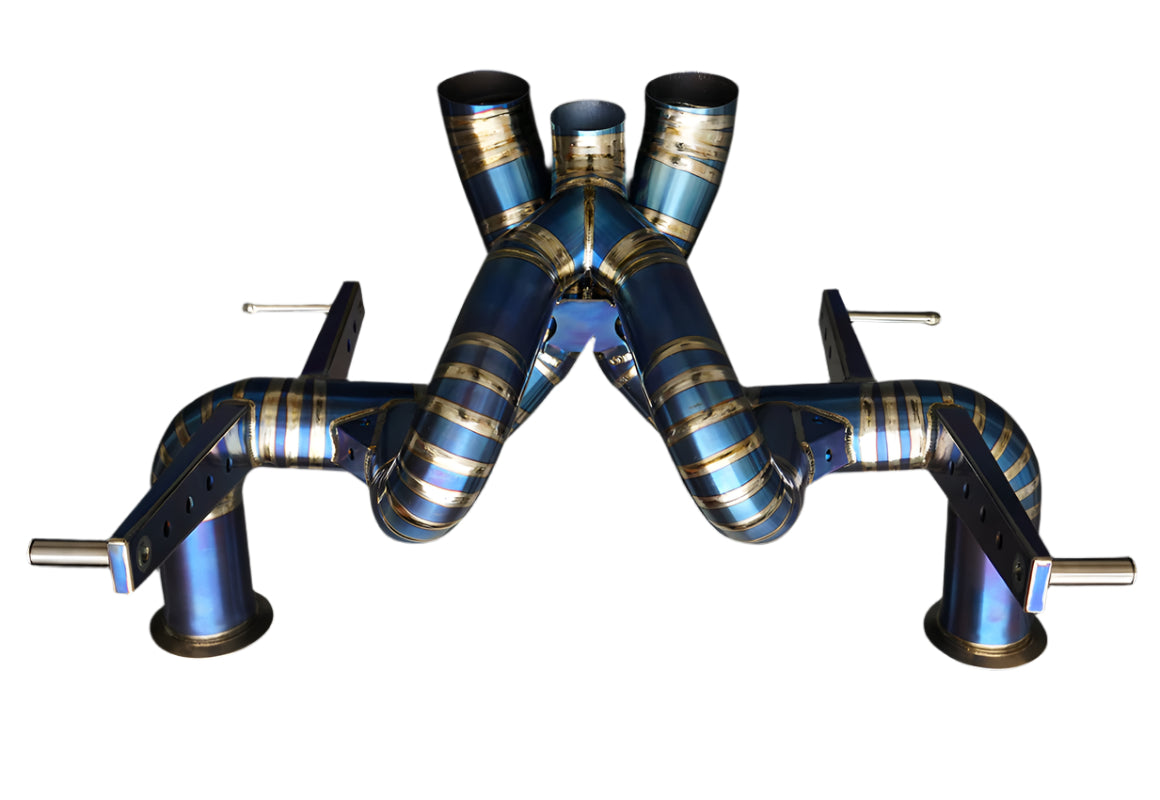 Titanium Straight Pipe Exhaust System -  Lamborghini Aventador S LP740-4 6.5L V12 2016-2021