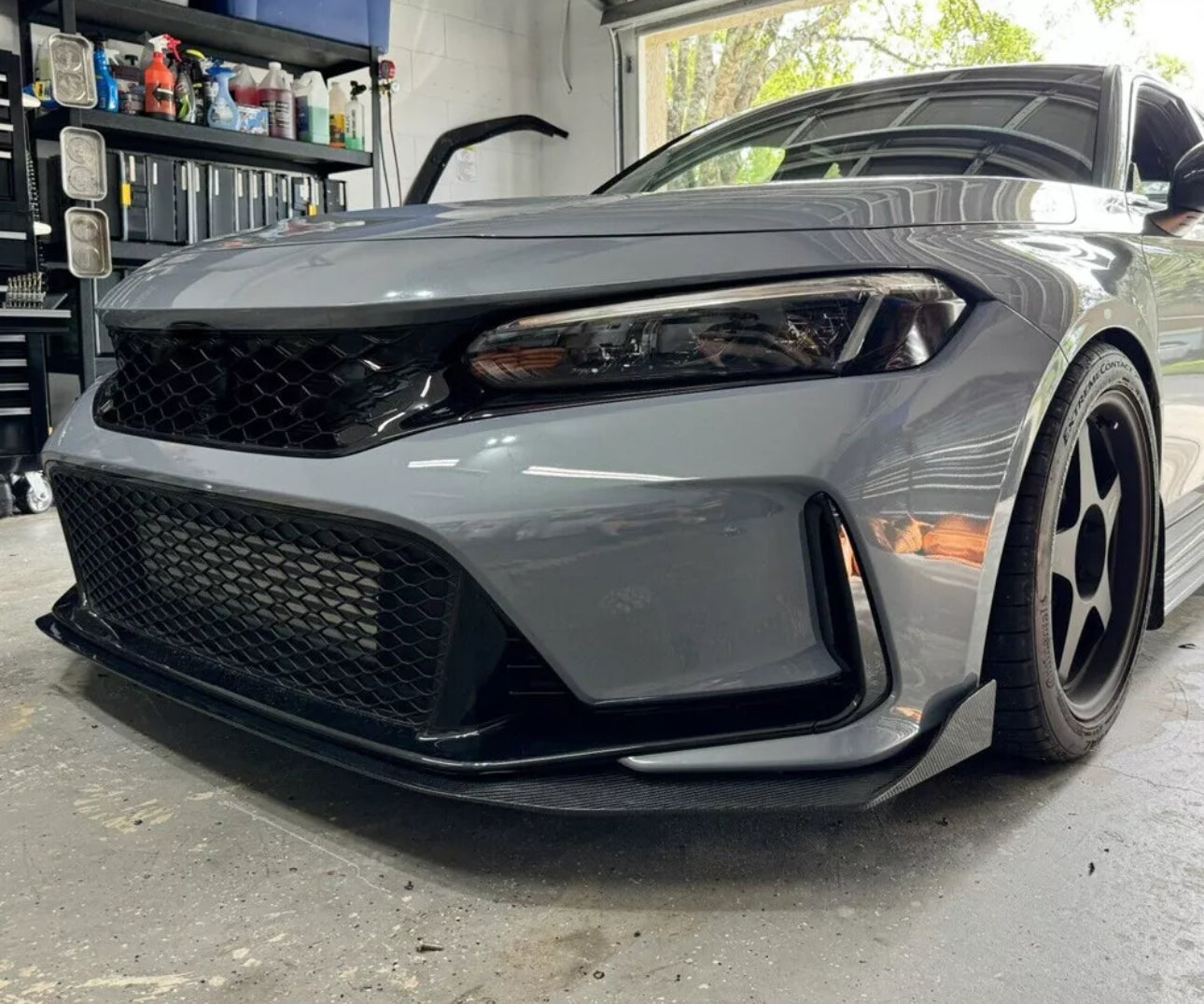 Honda Civic 11Th FL5 TYPE R 23+ Carbon Fiber Front winglet Lip extension