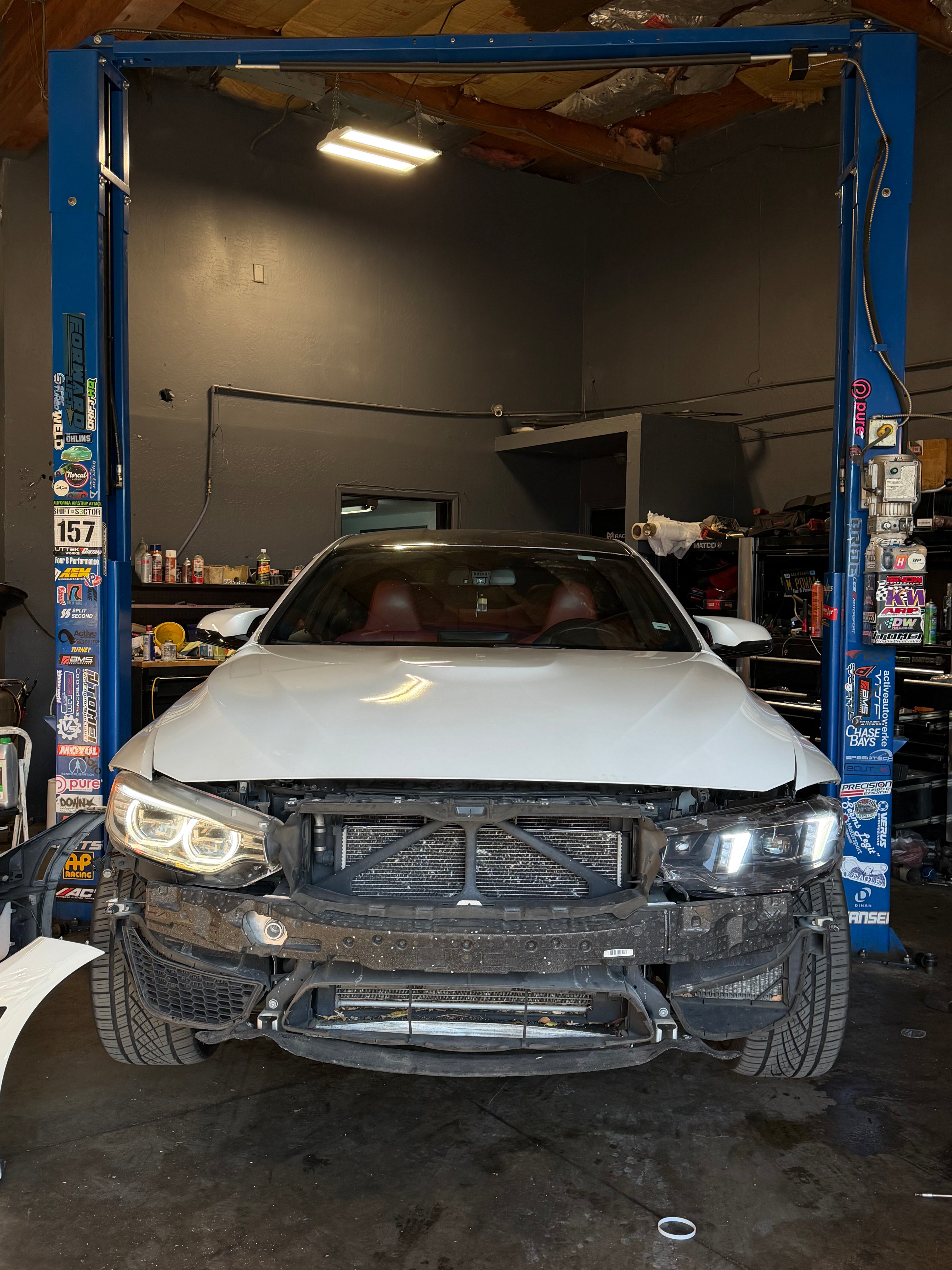 LED Switchable Yellow/White Snake Eye Style Headlights Replacement Set - BMW 4 Series F32 M3 F80 M4 F82 Headlights 2013-2019