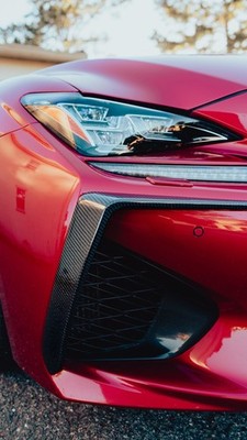 CARBON FIBER FRONT BUMPER GARNISH AIR VENT FANG TRIM COVER - CARBON FIBER FRONT BUMPER GARNISH AIR VENT FANG TRIM COVER