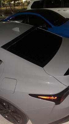 Carbon Fiber Rear Window Roof Spoiler - 21-25 Lexus IS300 IS350 IS500