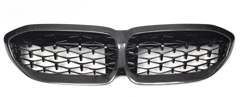 Carbon Fiber Diamond Grille Replacement - BMW 3 Series G20 & G21 Pre LCi