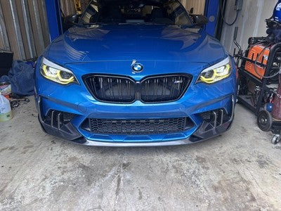 Carbon Fiber CTM Front Bumper Airduct Fins - 19-2021 BMW F87 M2C