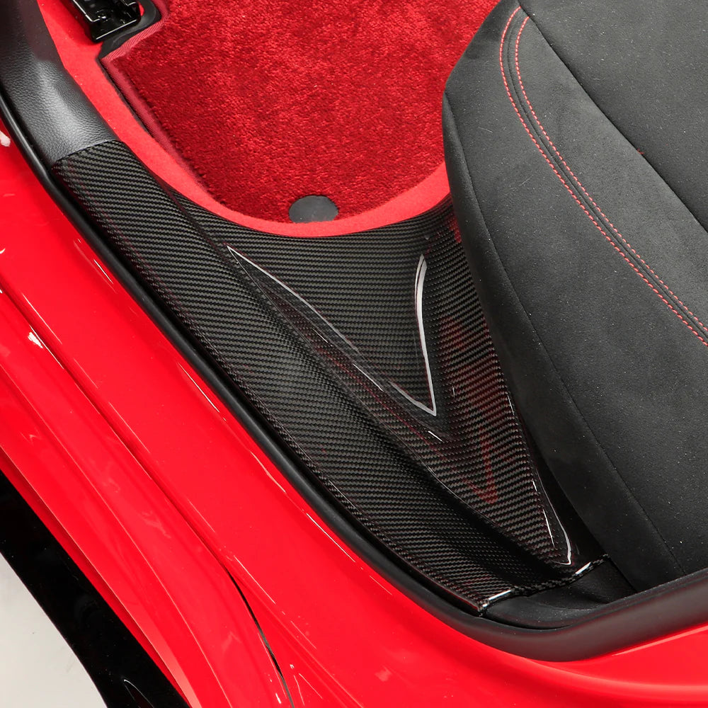 Carbon Fiber Front/Rear Car Door Sill Trim Set - 11th Civic Type R FL5