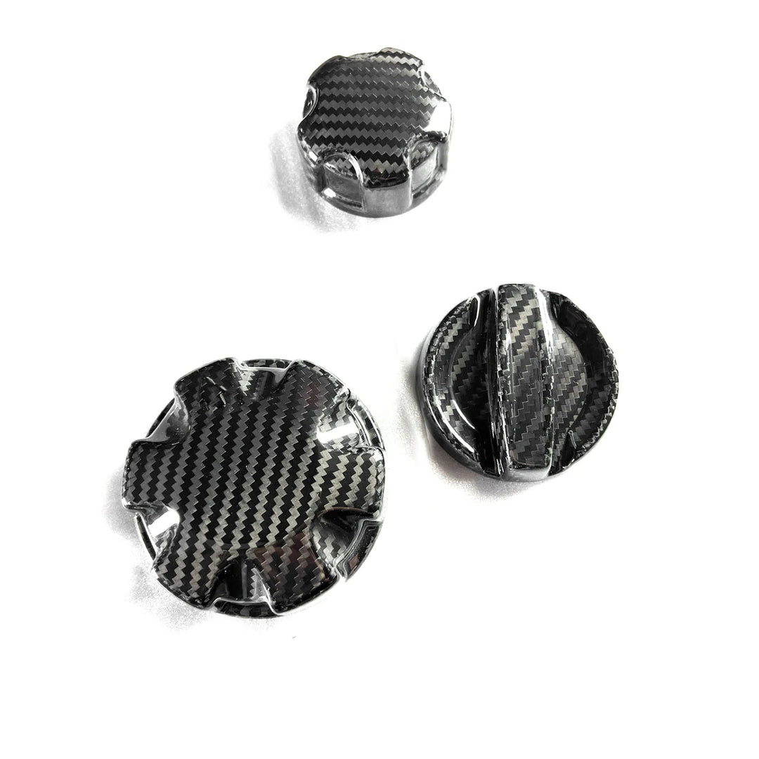 Prepreg Carbon Fiber Engine Bay oils Cap Set  - BMW G80 G82 G87 X3M X4M S58