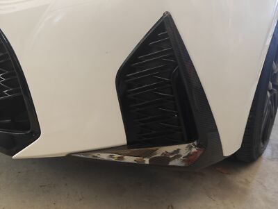 Carbon Fiber Fog Light Cover Lower Bumper Side Trim - Lexus IS 300 350 500 2021-2025
