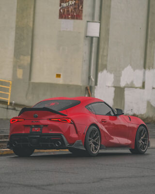 Carbon Fiber AG Style Rear Canard Splitters - Toyota A90 Supra MK5