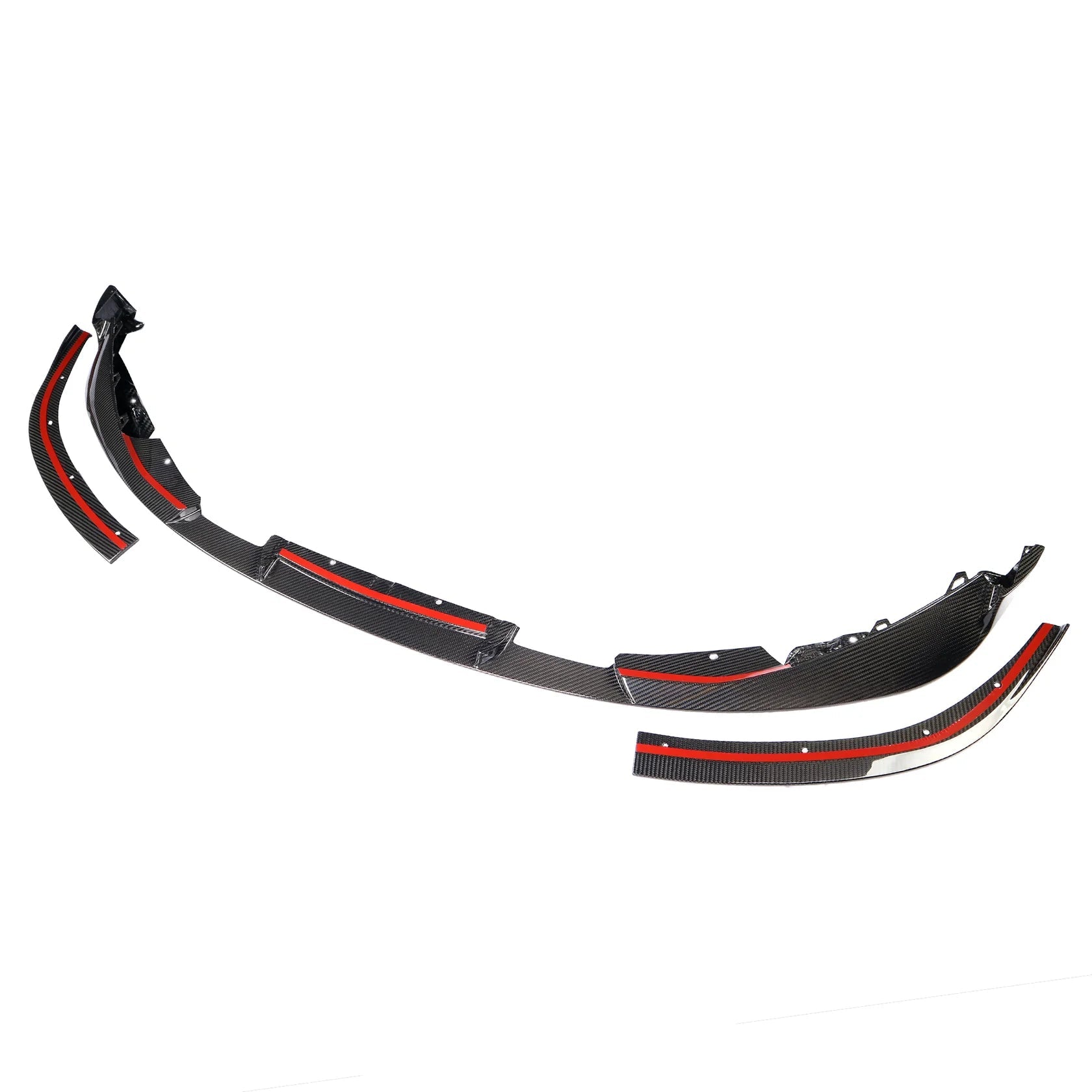 3D Style Dry Carbon Fiber Front Lip w/ Installed by OEM Mounting points - BMW G80 M3 & G82 / G83 M4