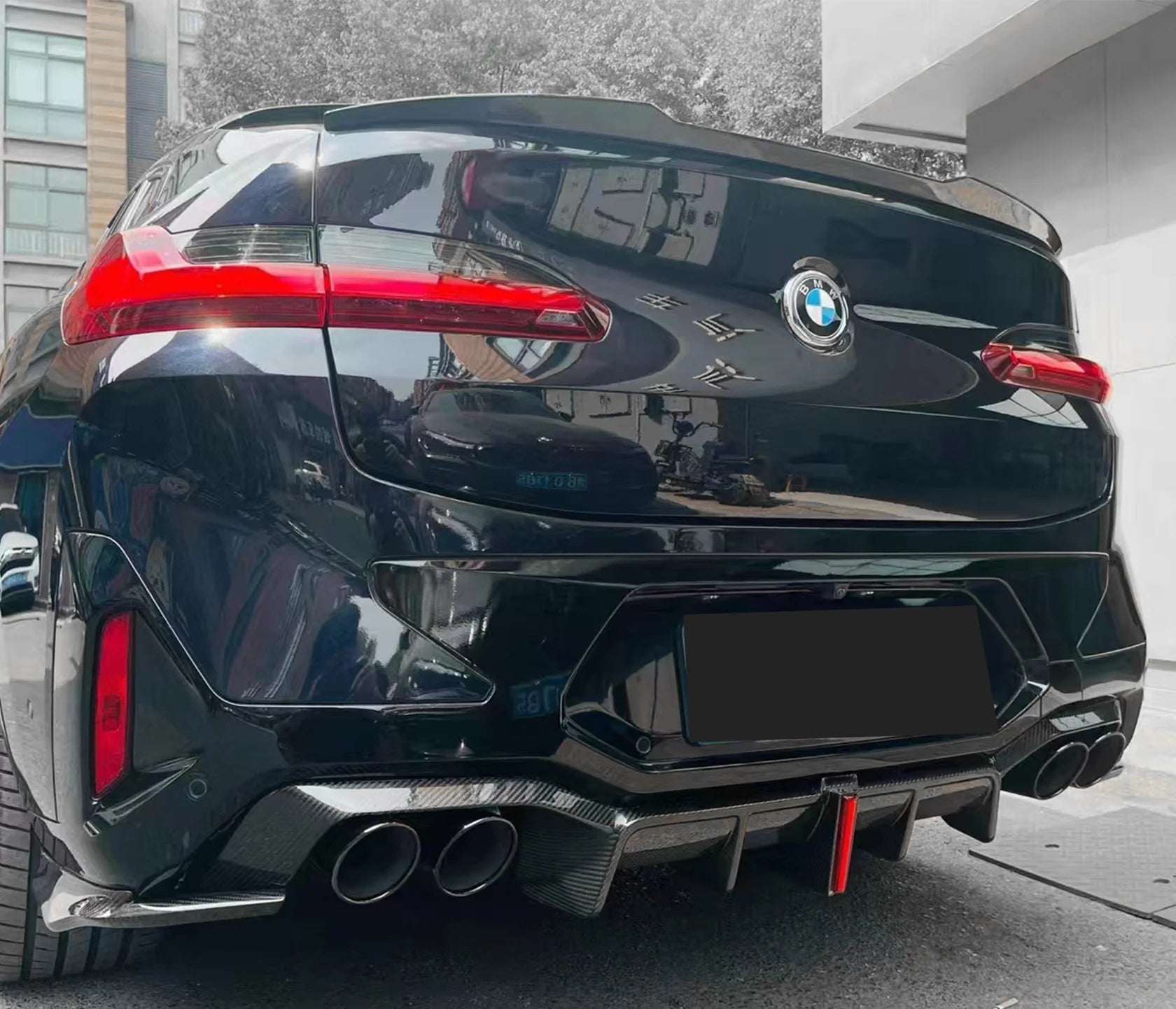 Carbon Fiber Rear Diffuser w/ LED - BMW X3M F97 X4M F98