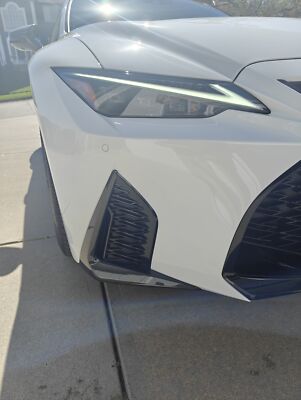Carbon Fiber Fog Light Cover Lower Bumper Side Trim - Lexus IS 300 350 500 2021-2025