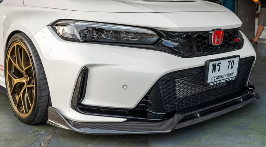 Carbon Fiber A Style Front Splitter Lip - Honda Civic TypeR FL5
