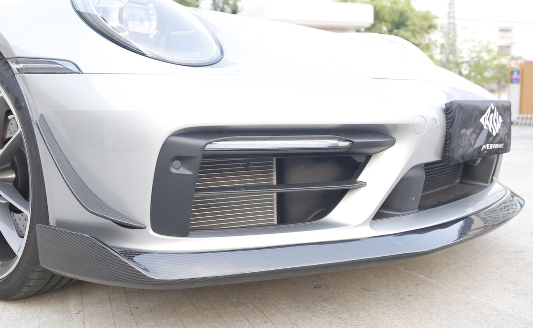 Dry Carbon Fiber Front Lip P style - Porsche 911/992.1 Carrera/S/4/ & 4S Sport