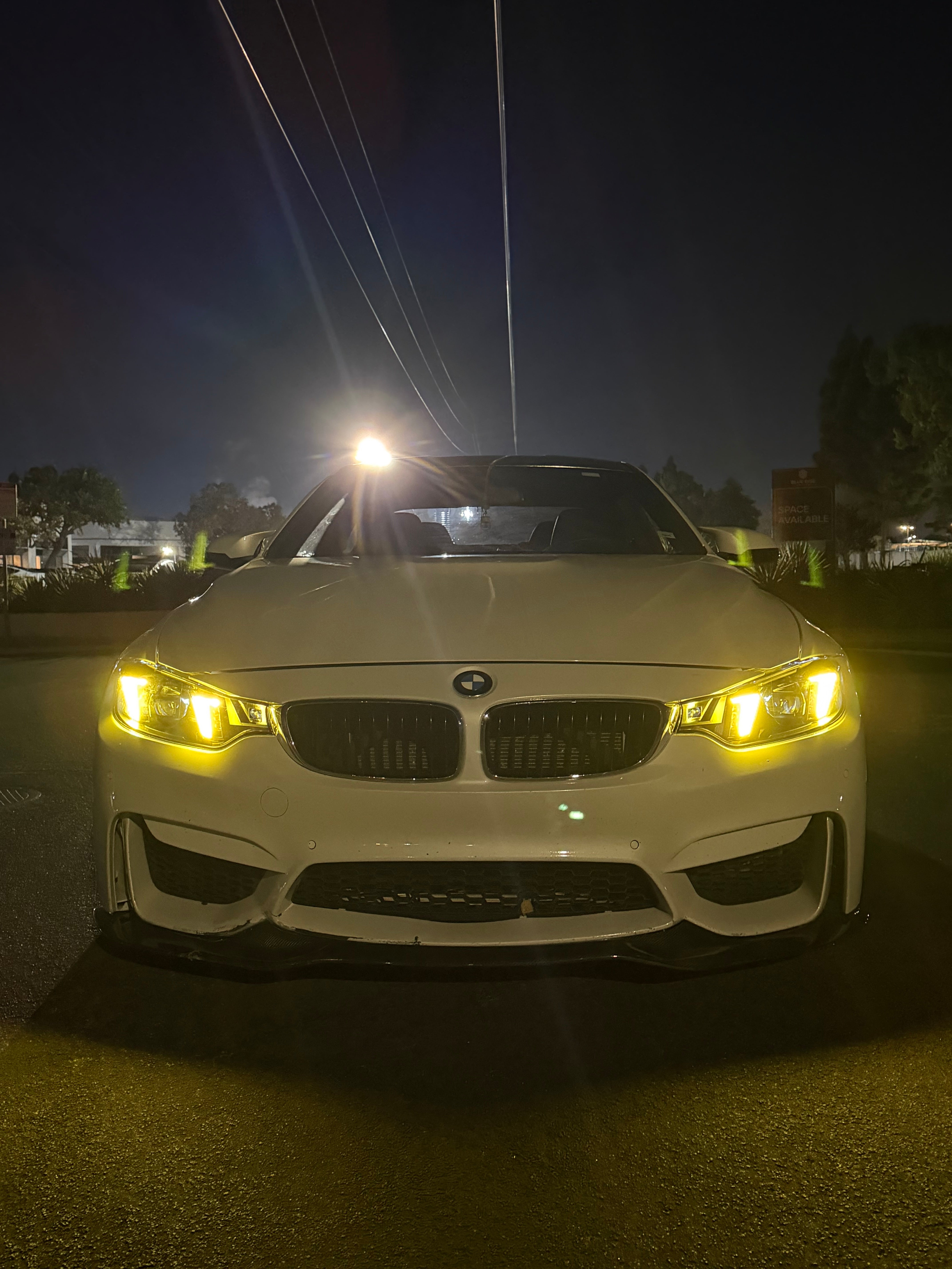 LED Switchable Yellow/White Snake Eye Style Headlights Replacement Set - BMW 4 Series F32 M3 F80 M4 F82 Headlights 2013-2019