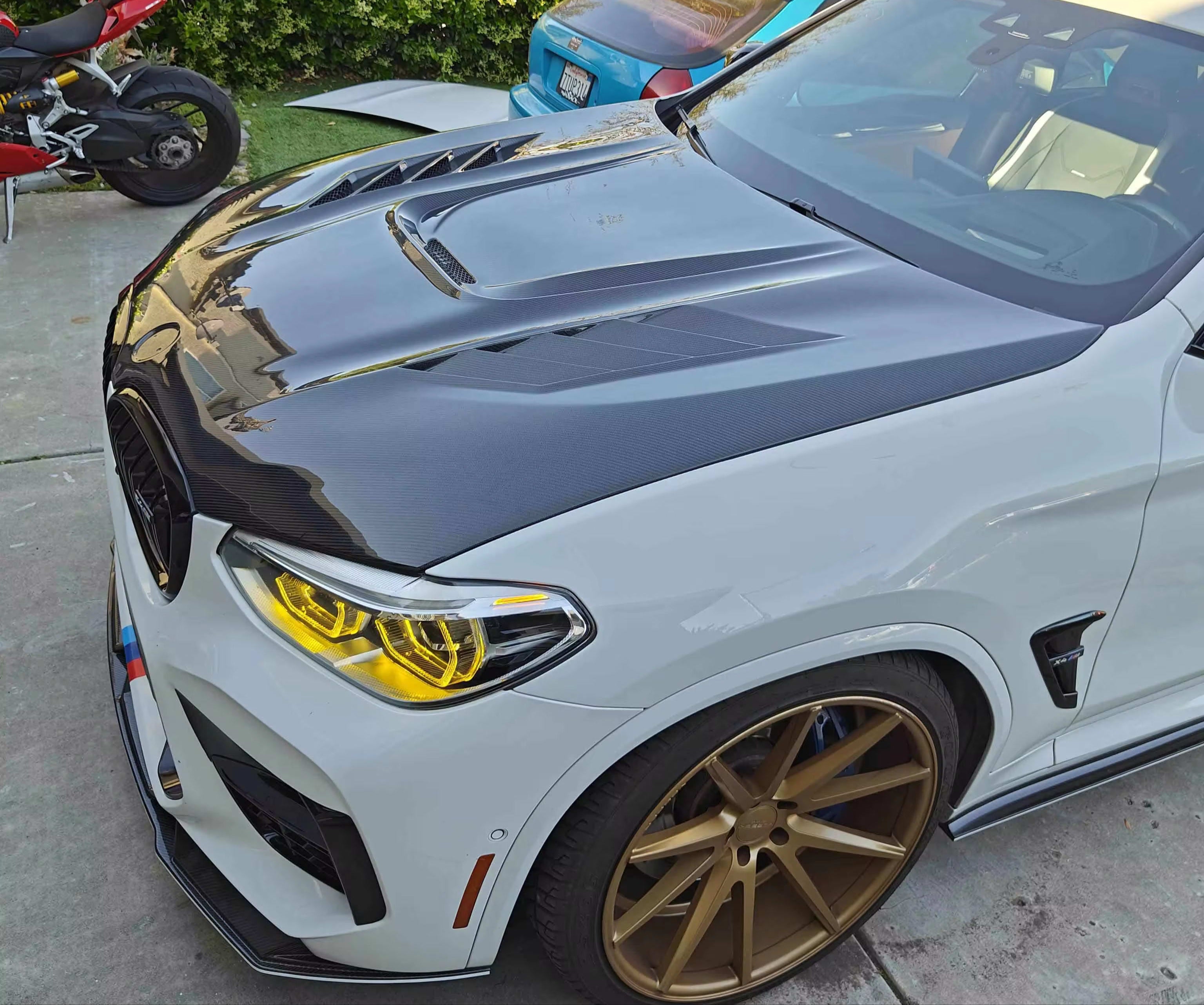 Carbon Fiber Vented Front Engine Hood - BMW X4M F98 X3M F97 G01 G02 G08