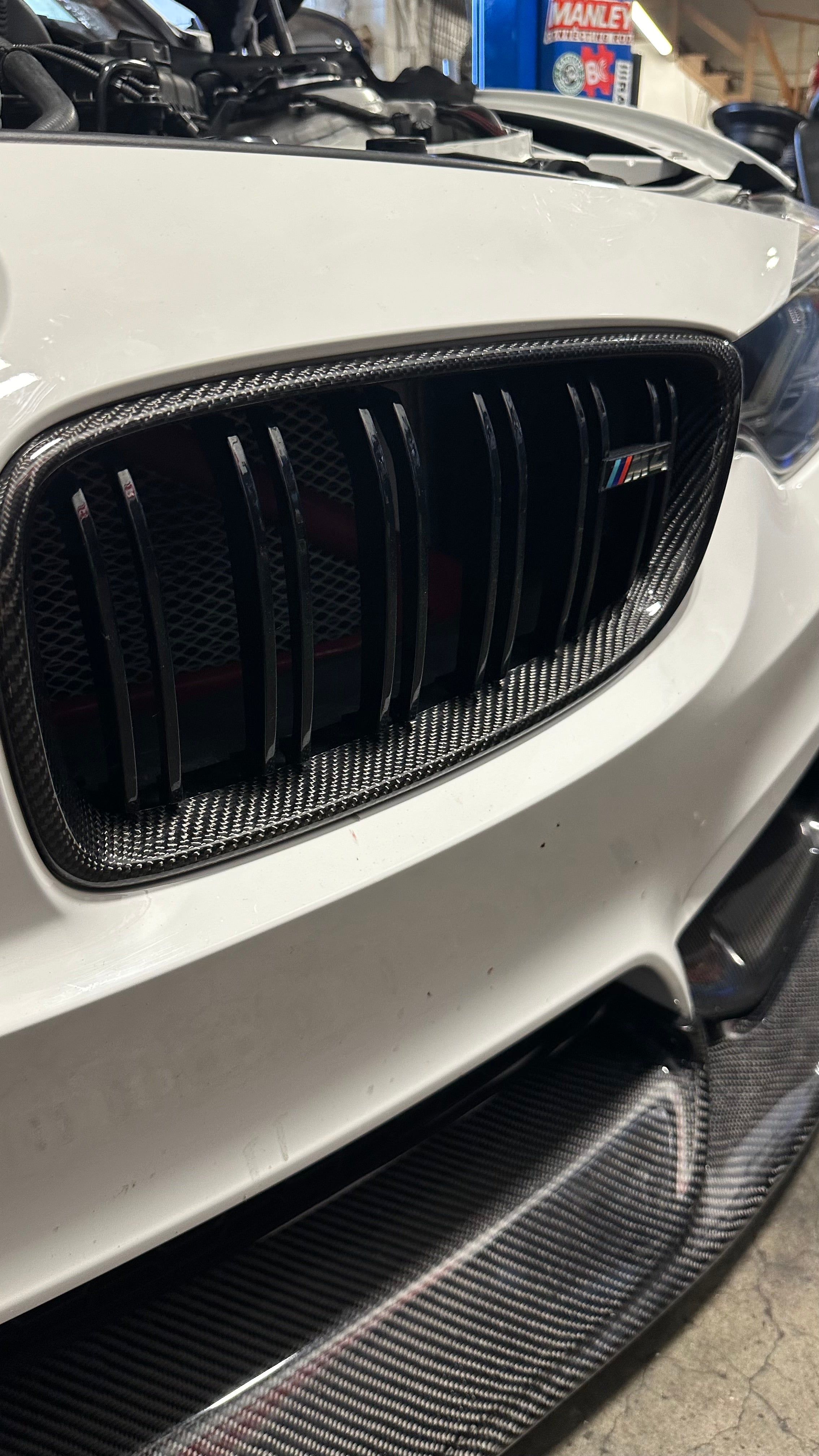 Dual Carbon Slat Front Grilles - BMW F80 M3