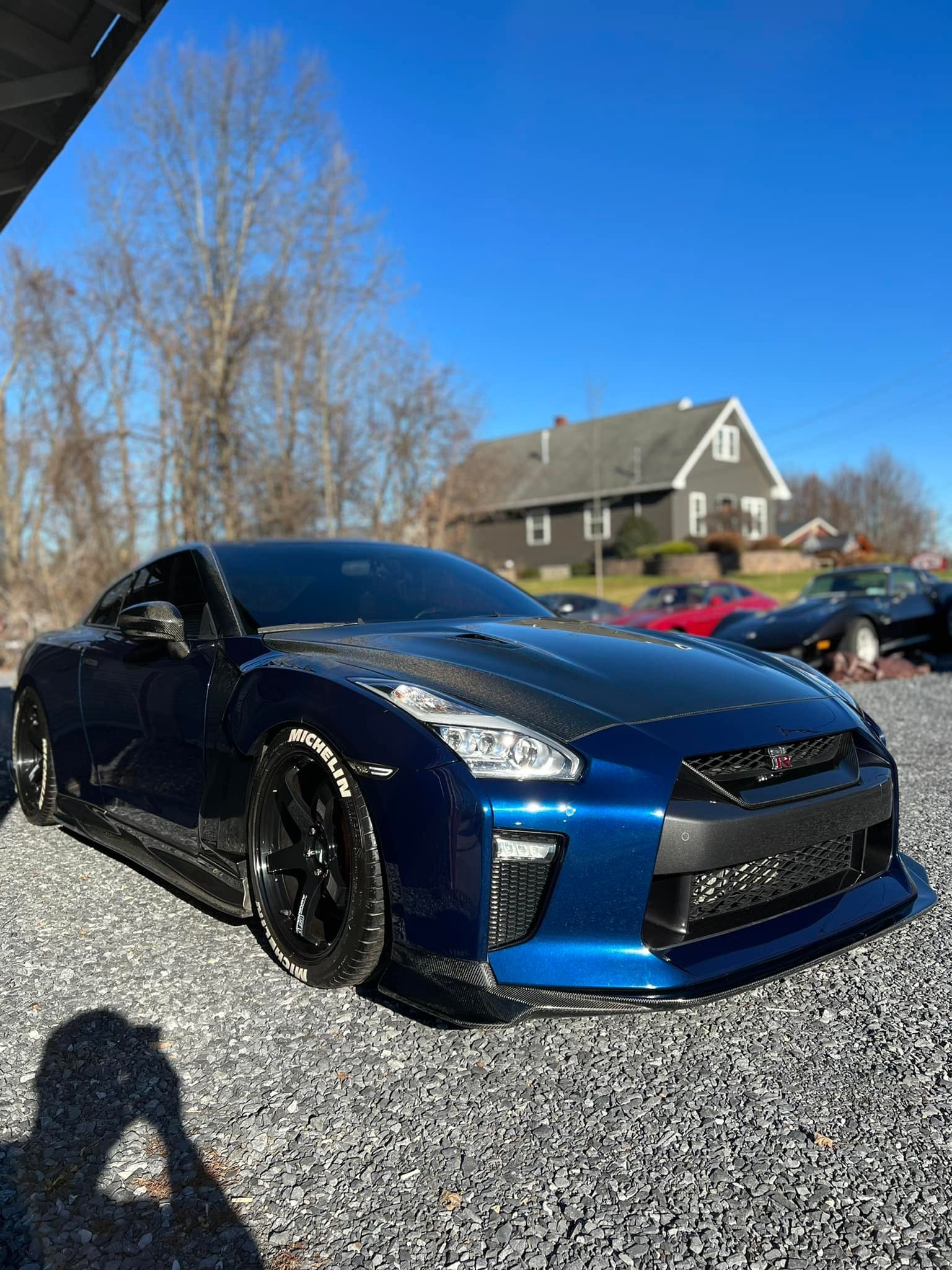 Carbon Fiber VS-Style Front Splitter - Nissan R35 GTR