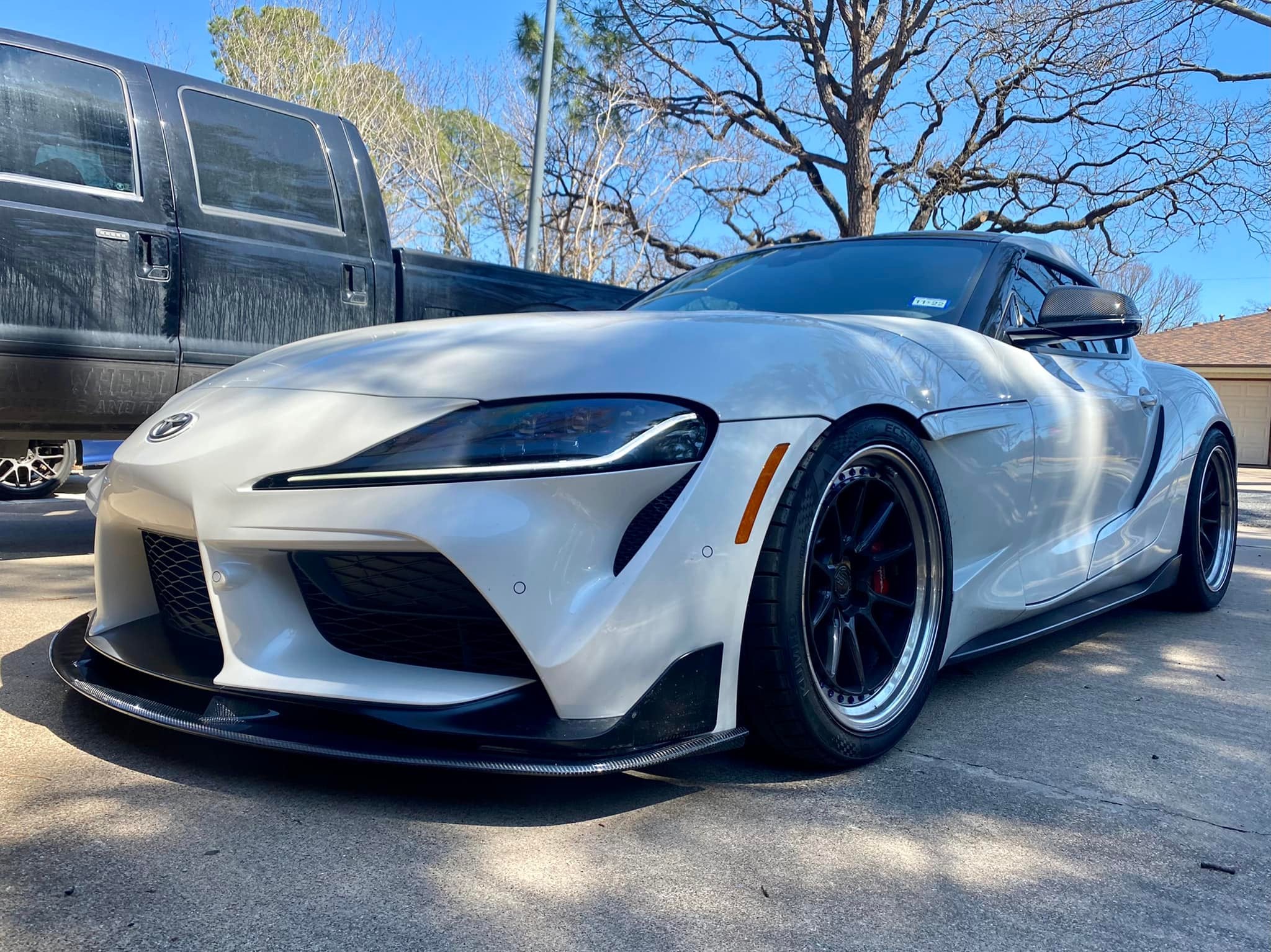 Carbon Fiber Front Bumper Lip extension - Toyota Supra GR A90/A91