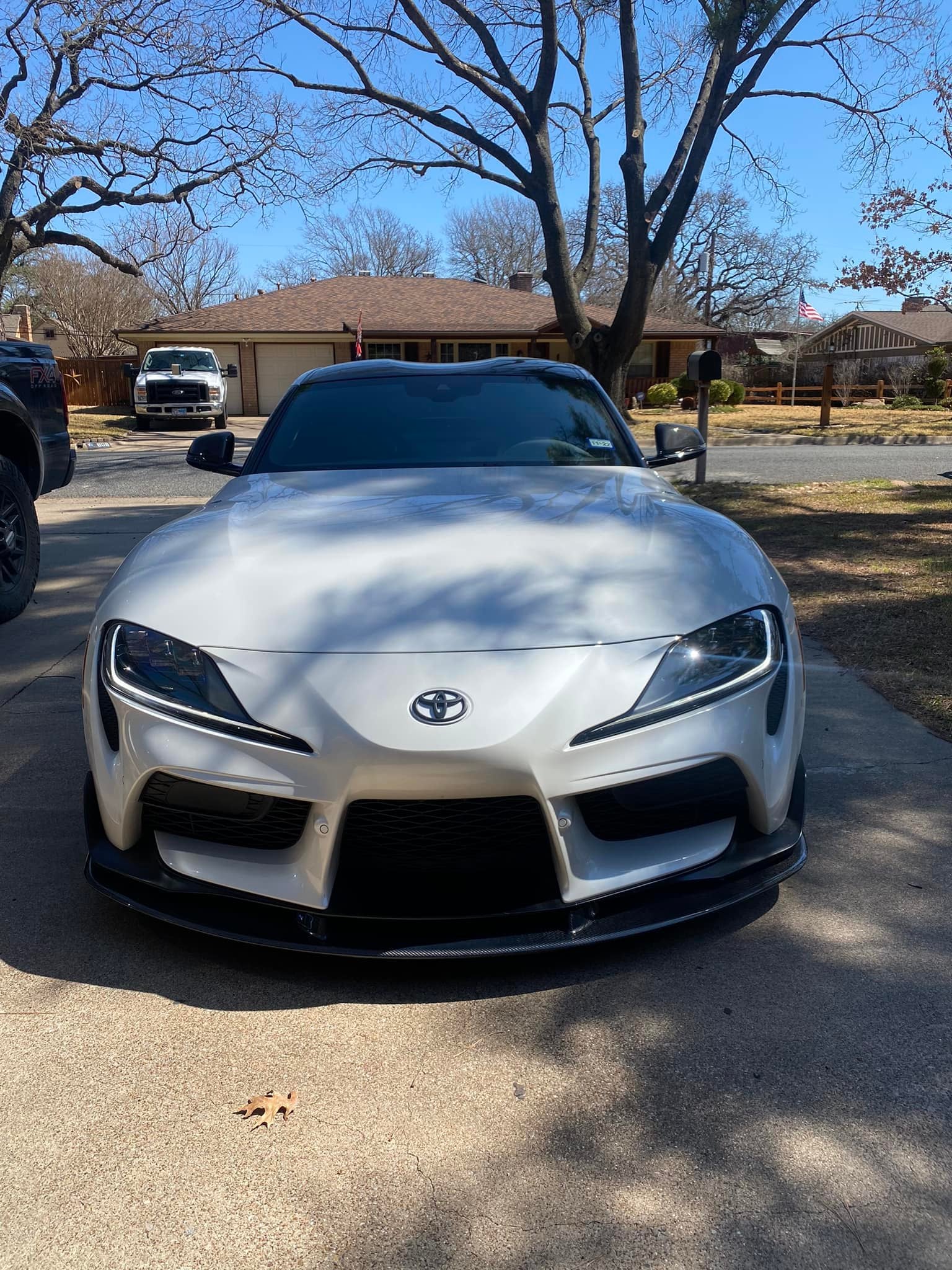 Carbon Fiber Front Bumper Lip extension - Toyota Supra GR A90/A91