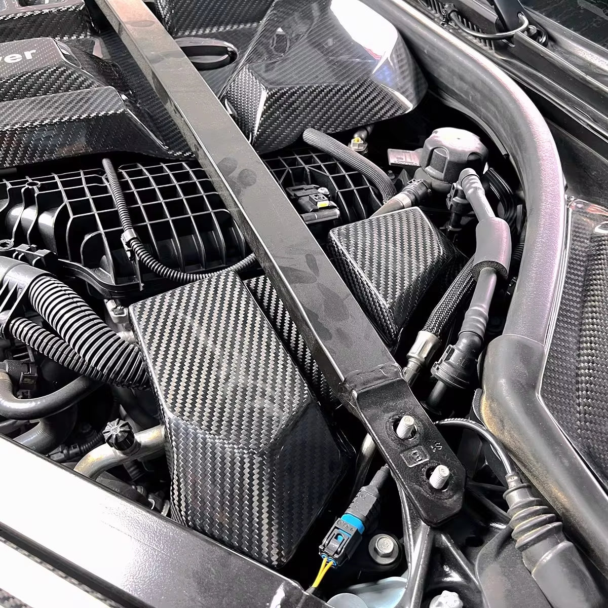 Dry Carbon Fiber Full Engine Bay Cover Kit - BMW G80 M3 & G82 M4