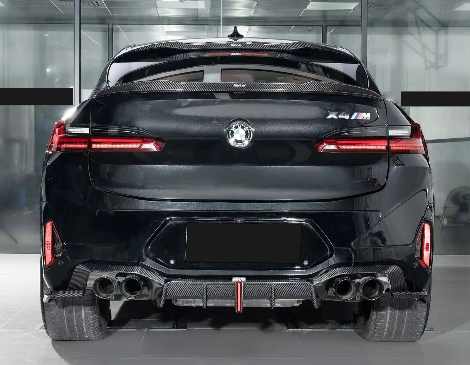 Carbon Fiber Rear Diffuser w/ LED - BMW X3M F97 X4M F98