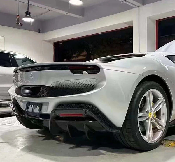 FERRARI 296 Dry carbon fiber Rear Diffuser