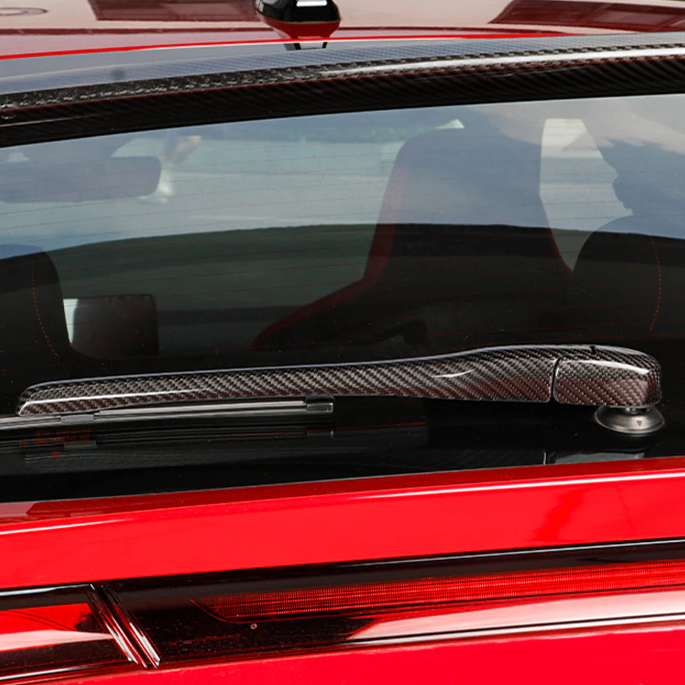 Carbon Fiber Rear Windshield Wiper Cover For Honda 11th Gen Civic Type R FL5