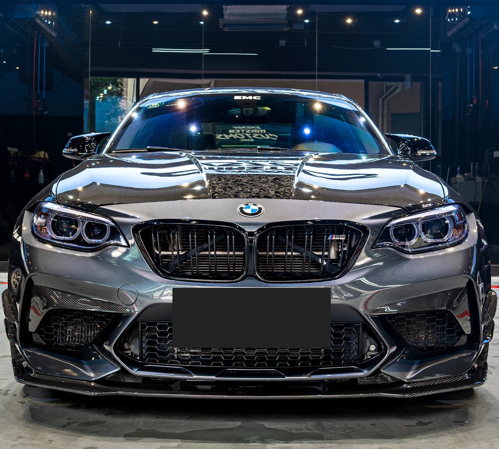 Dry Carbon Fiber Front bumper Upper Trim - BMW F87