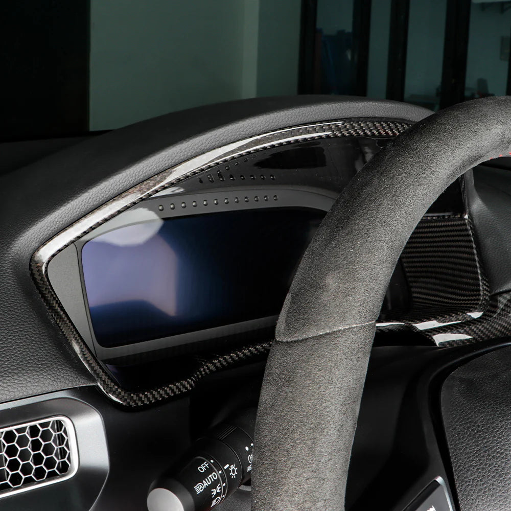 Carbon Fiber Instrument Panel Frame Cover Trim - Honda Civic Type R FL5