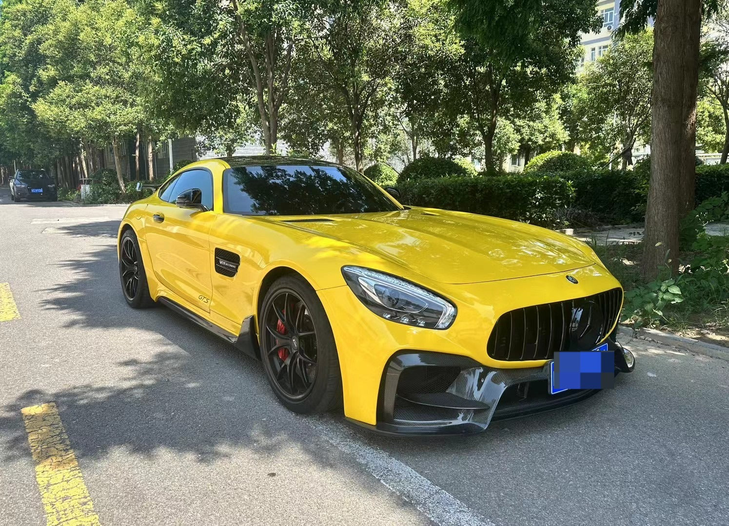 IMP Performance Style  Carbon Fiber Front Bumper- 2017-2021 Mercedes Benz AMG GT GTS GTC
