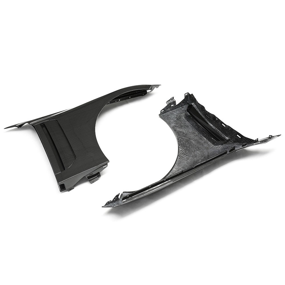 Prepreg Carbon Fiber V Style Front Fender w/ Side Skirt Set - BMW G87 M2